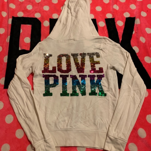 VS Pink rainbow white set Sz medium - Picture 2 of 4